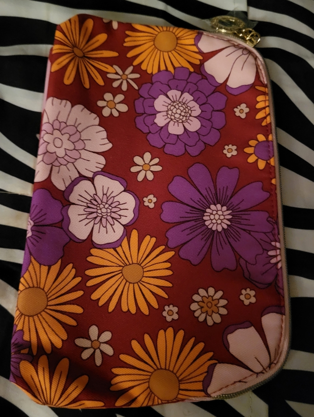 Women's Cosmetic Bag (Flowers/Half Circles By Estee Lauder